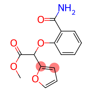 2-Furanacetic acid, α-[2-(aminocarbonyl)phenoxy]-, methyl ester