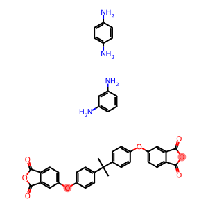 1,3-Isobenzofurandione, 5,5-(1-methylethylidene)bis(4,1-phenyleneoxy)bis-, polymer with 1,3-benzenediamine and 1,4-benzenediamine