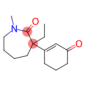 2H-Azepin-2-one, 3-ethylhexahydro-1-methyl-3-(3-oxo-1-cyclohexen-1-yl)-