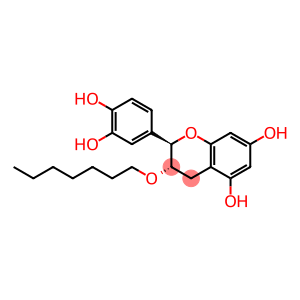 (2R-trans)-2-(3,4-dihydroxyphenyl)-3-(heptyloxy)-3,4-dihydro-2H-1-benzopyran-5,7-diol