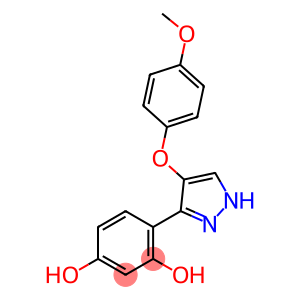 1,3-Benzenediol, 4-[4-(4-methoxyphenoxy)-1H-pyrazol-3-yl]-