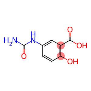 Benzoic acid, 5-[(aminocarbonyl)amino]-2-hydroxy- (9CI)