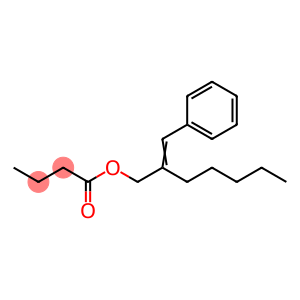 Butanoic acid 2-(phenylmethylene)heptyl ester