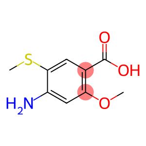 Benzoic acid, 4-amino-2-methoxy-5-(methylthio)-