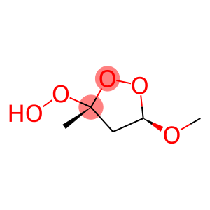 Hydroperoxide, (3R,5R)-5-methoxy-3-methyl-1,2-dioxolan-3-yl, rel- (9CI)