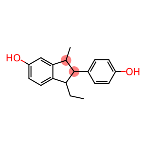 1H-Inden-5-ol, 1-ethyl-2,3-dihydro-2-(4-hydroxyphenyl)-3-methyl-
