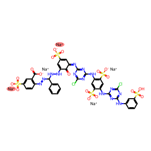 pentasodium 2-{(E)-[(2-{(5E)-5-[(4-chloro-6-{[4-({4-chloro-6-[(3-sulfophenyl)amino]-1,3,5-triazin-2-yl}amino)-2,5-disulfonatophenyl]amino}-1,3,5-triazin-2-yl)imino]-6-oxo-3-sulfonatocyclohexa-1,3-dien-1-yl}hydrazinyl)(phenyl)methyl]diazenyl}-5-sulfonatobenzoate
