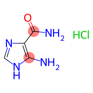 4-Amino-5-carbamoylimidazole salt of hydrochloric acid