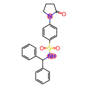 N-benzhydryl-4-(2-oxo-1-pyrrolidinyl)benzenesulfonamide