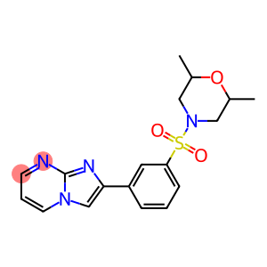 2-{3-[(2,6-dimethyl-4-morpholinyl)sulfonyl]phenyl}imidazo[1,2-a]pyrimidine