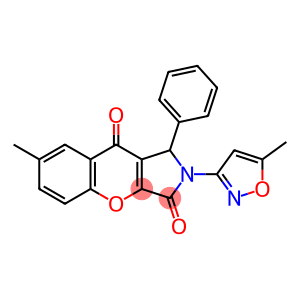 7-methyl-2-(5-methyl-3-isoxazolyl)-1-phenyl-1,2-dihydrochromeno[2,3-c]pyrrole-3,9-dione