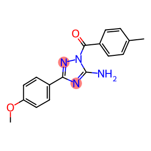 3-(4-methoxyphenyl)-1-(4-methylbenzoyl)-1H-1,2,4-triazol-5-ylamine