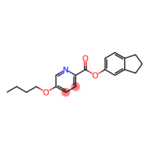 2-Pyridinecarboxylic acid, 5-butoxy-, 2,3-dihydro-1H-inden-5-yl ester