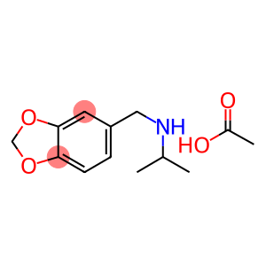 1,3-Benzodioxole-5-methanamine, N-(1-methylethyl)-, acetate (salt)