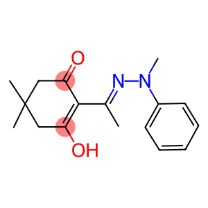 3-hydroxy-5,5-dimethyl-2-(N-methyl-N-phenylethanehydrazonoyl)-2-cyclohexen-1-one