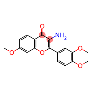 4H-1-Benzopyran-4-one,3-amino-2-(3,4-dimethoxyphenyl)-7-methoxy-(9CI)