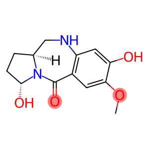 5H-Pyrrolo(2,1-c)(1,4)benzodiazepin-5-one, 1,2,3,10,11,11a-hexahydro-3 ,8-dihydroxy-7-methoxy-, (3R-cis)-