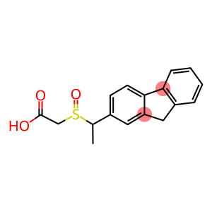 (1-(2-Fluorenyl)-aethylsulfinyl)essigsaeure [German]