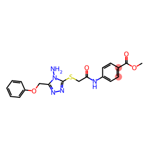 methyl 4-[({[4-amino-5-(phenoxymethyl)-4H-1,2,4-triazol-3-yl]sulfanyl}acetyl)amino]benzoate