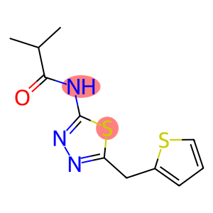 2-methyl-N-[5-(2-thienylmethyl)-1,3,4-thiadiazol-2-yl]propanamide