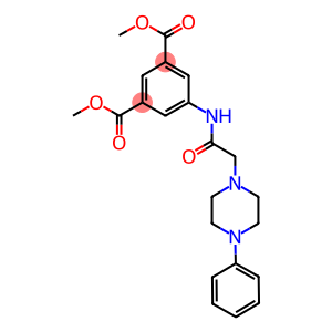 dimethyl5-{[(4-phenyl-1-piperazinyl)acetyl]amino}isophthalate