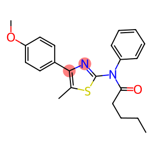 N-[4-(4-methoxyphenyl)-5-methyl-1,3-thiazol-2-yl]-N-phenylpentanamide