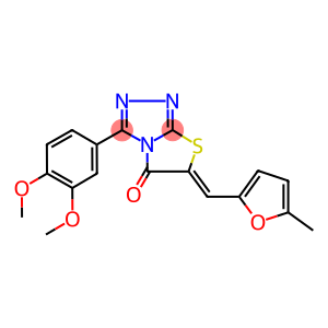 3-(3,4-dimethoxyphenyl)-6-[(5-methyl-2-furyl)methylene][1,3]thiazolo[2,3-c][1,2,4]triazol-5(6H)-one