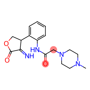 N-[2-(4-imino-5-oxotetrahydro-3-furanyl)phenyl]-2-(4-methyl-1-piperazinyl)acetamide