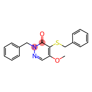 2-benzyl-4-(benzylsulfanyl)-5-methoxy-3(2H)-pyridazinone