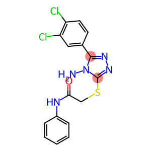 2-{[4-amino-5-(3,4-dichlorophenyl)-4H-1,2,4-triazol-3-yl]thio}-N-phenylacetamide