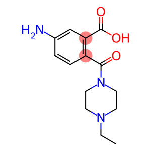 5-amino-2-[(4-ethyl-1-piperazinyl)carbonyl]benzoic acid