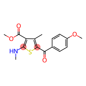 methyl 5-(4-methoxybenzoyl)-4-methyl-2-(methylamino)-3-thiophenecarboxylate