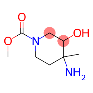 1-Piperidinecarboxylicacid,4-amino-3-hydroxy-4-methyl-,methylester,
