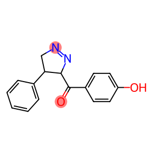 (4-hydroxyphenyl)-(4-phenyl-4,5-dihydro-3H-pyrazol-3-yl)methanone