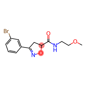 3-(3-bromophenyl)-N-(2-methoxyethyl)-4,5-dihydro-5-isoxazolecarboxamide