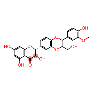 (2R,3R)-2-[2,3-Dihydro-2-(4-hydroxy-3-methoxyphenyl)-3-(hydroxymethyl)-1,4-benzodioxin-6-yl]-2,3-dihydro-3,5,7-trihydroxy-4H-1-benzopyran-4-one
