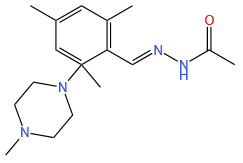 2-(4-methylpiperazin-1-yl)-N-[(2,4,6-trimethylphenyl)methylideneamino] acetamide
