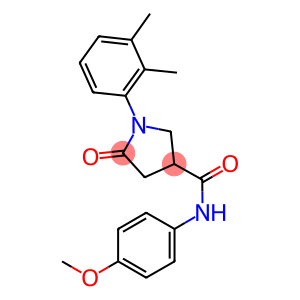 1-(2,3-dimethylphenyl)-N-(4-methoxyphenyl)-5-oxo-3-pyrrolidinecarboxamide