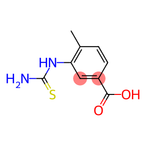 Benzoic acid, 3-[(aminothioxomethyl)amino]-4-methyl- (9CI)