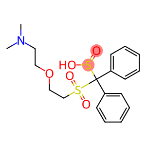 Benzenemethanesulfinic acid, α-[[2-[2-(dimethylamino)ethoxy]ethyl]sulfonyl]-α-phenyl-