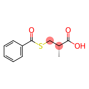 (2S)-3-(benzoylthio)-2-methylpropionic acid, S-(-)-3-benzoylthio-2-methylpropanoic acid, (S)-3-(benzoylthio)isobutyric acid, (2S)-S-benzoyl-3-mercapto-2-methylpropanoyc acid, (-)-(S)-3-(benzoylthio)-2-methylpropanoic acid, (S)-(-)-3-benzoylthio-2-methylpropanoic acid, (2S)-3-benzoylthio-2-methylpropionic acid