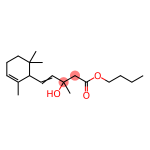 butyl 3-hydroxy-3-methyl-5-(2,6,6-trimethyl-2-cyclohexen-1-yl)pent-4-en-1-oate