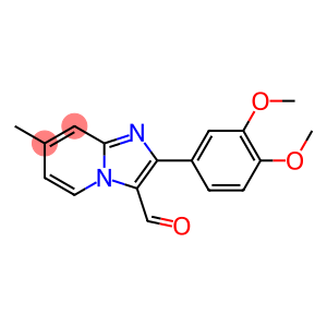 Imidazo[1,2-a]pyridine-3-carboxaldehyde, 2-(3,4-dimethoxyphenyl)-7-methyl-