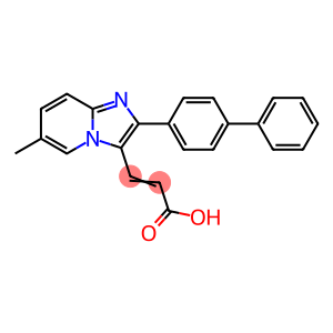 2-Propenoic acid, 3-(2-[1,1'-biphenyl]-4-yl-6-methylimidazo[1,2-a]pyridin-3-yl)-