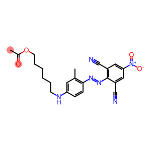 [[4-[(2,6-dicyano-4-nitrophenyl)azo]-3-methylphenyl]amino]hexyl acetate