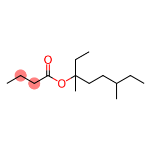Butanoic acid 1-ethyl-1,4-dimethylhexyl ester