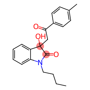 1-butyl-3-hydroxy-3-[2-(4-methylphenyl)-2-oxoethyl]-1,3-dihydro-2H-indol-2-one