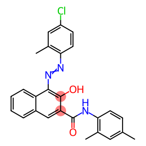 (4Z)-4-[2-(4-chloro-2-methylphenyl)hydrazinylidene]-N-(2,4-dimethylphenyl)-3-oxo-3,4-dihydronaphthalene-2-carboxamide
