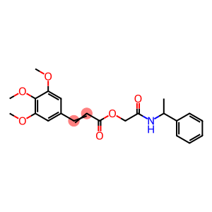 [(1-phenylethyl)carbamoyl]methyl (2E)-3-(3,4,5-trimethoxyphenyl)prop-2-enoate