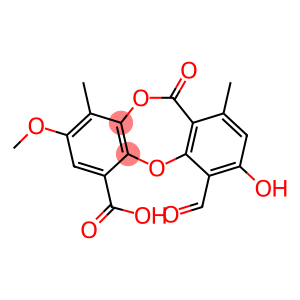 11h-dibenzo(b,e)(1,4)dioxepin-6-carboxylicacid,4-formyl-3-hydroxy-8-methoxy-1
